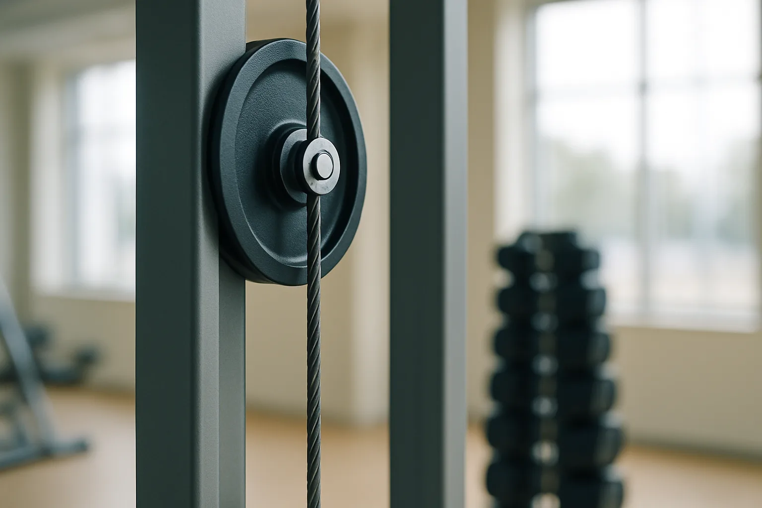 Cable Crossover Machine at a gym