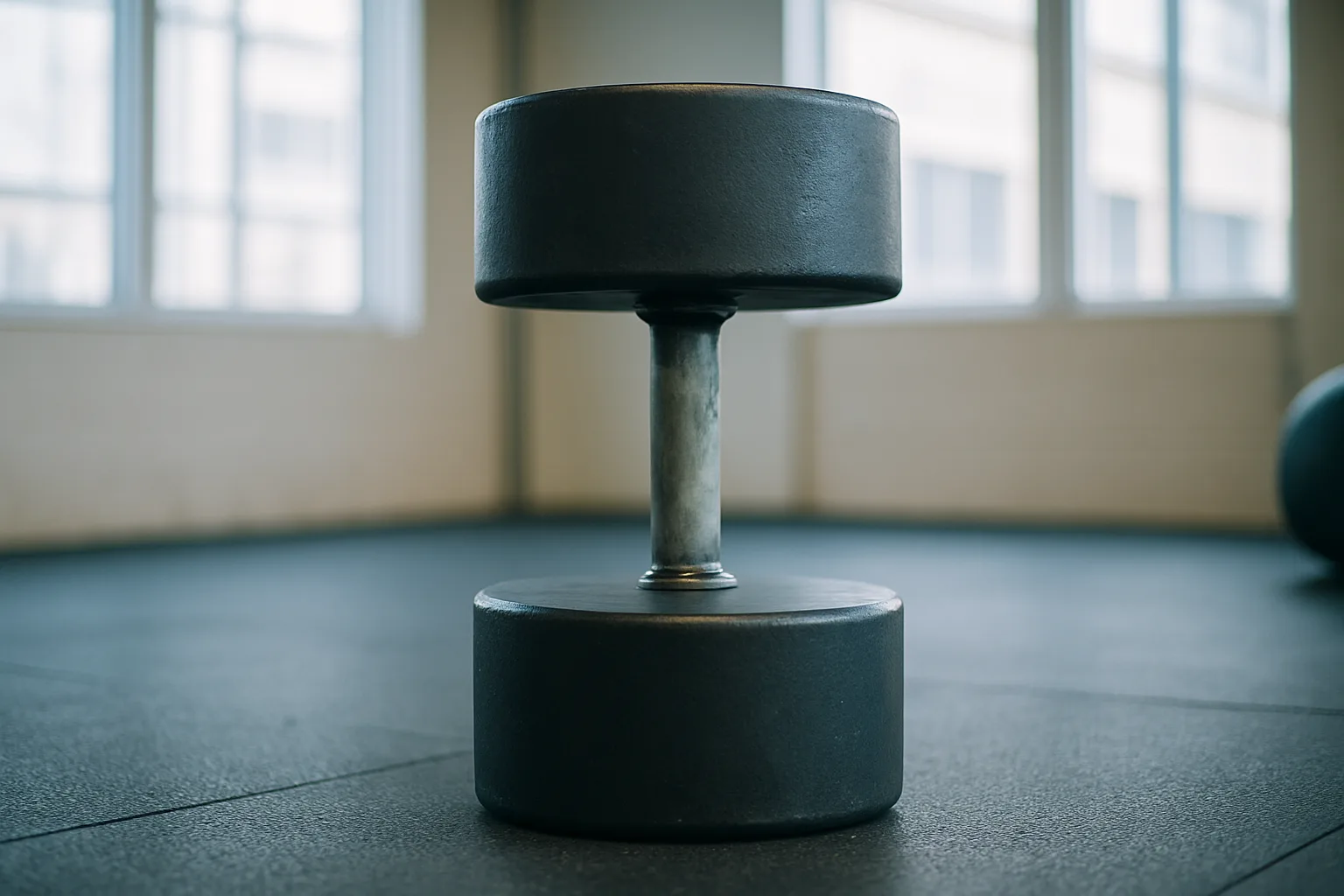 Monster Dumbbells at a gym