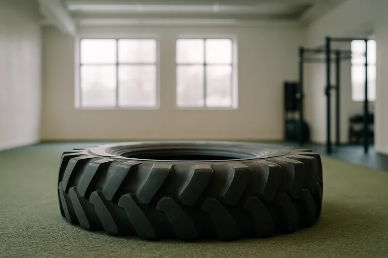 Tyres at a gym