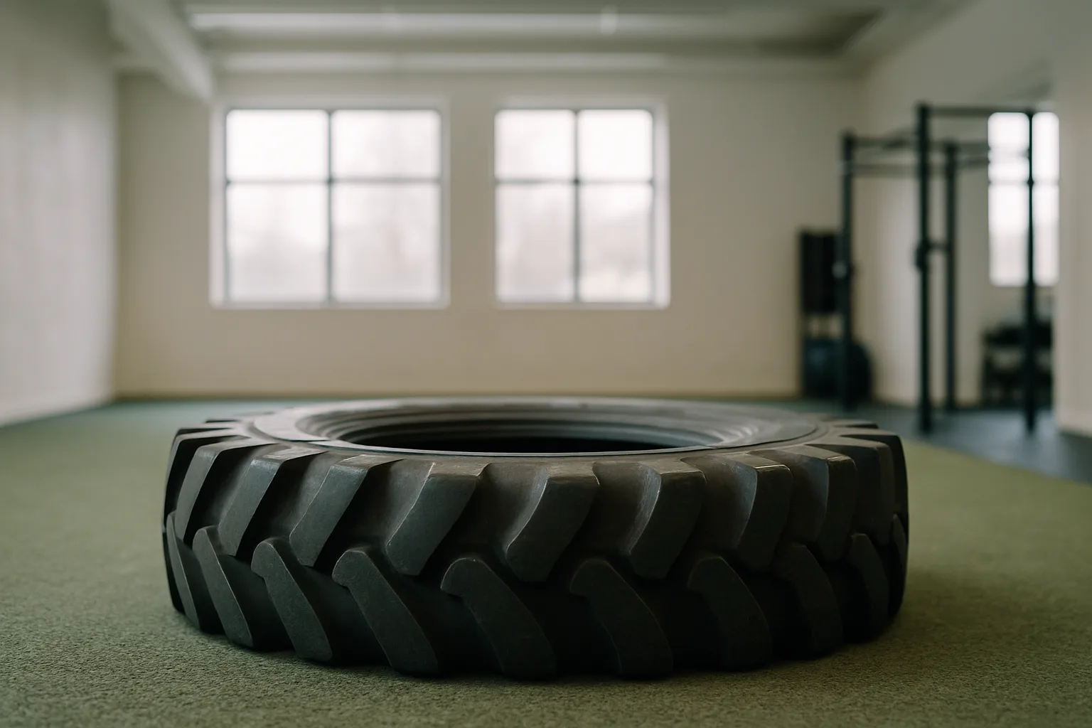 Tyres at a gym