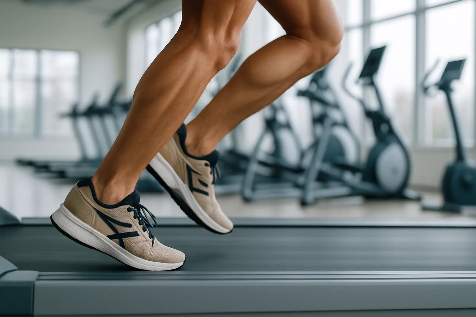 Cardio training at a gym