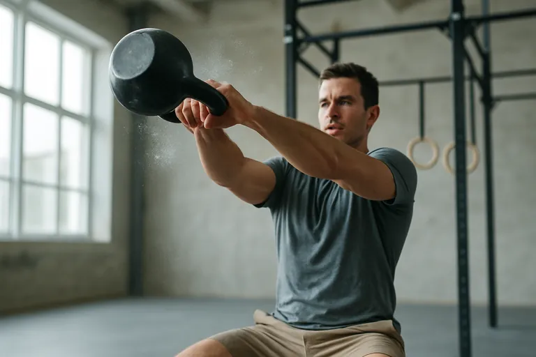 CrossFit training at a gym